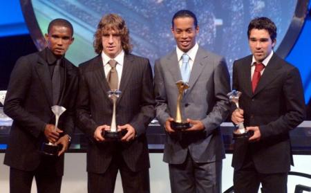 ETO'O,PUYOL,RONNIE ET DECO